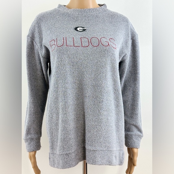 Pressbox Sweaters - Pressbox Women’s Georgia Bulldogs Long Sleeve Comfy Terry Sweater, Size Small
